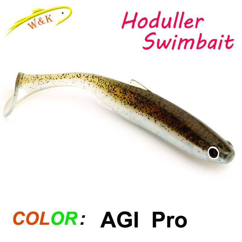 2024 nuevo cebo blando 5 tamaños Hoduller Swimbait para Lucio Zander Snook perca Señuelos de pesca con ojos 3D JIG Head Rig señuelo suave