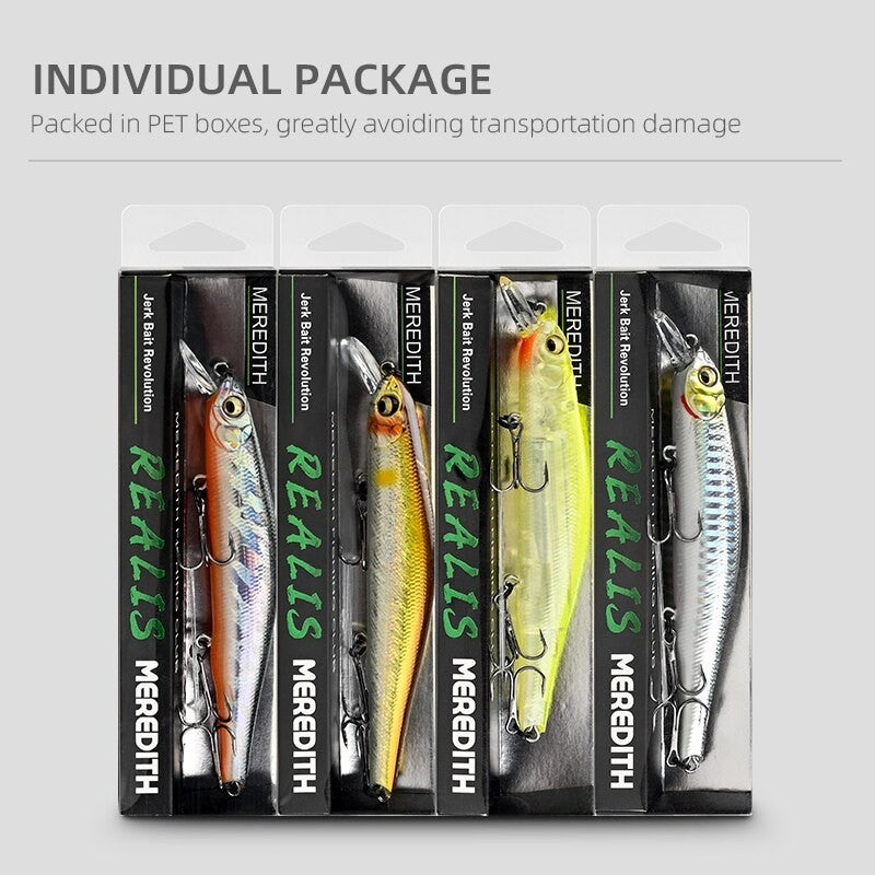 MEREDITH ORBIT-110SP sistema magnético Orbital Señuelos de Pesca superiores Minnow Wobbler calidad aparejos de pesca anzuelos para pesca