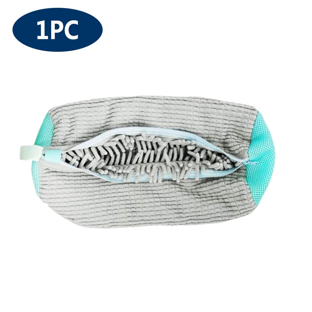 Bolsa de lavado de tenis, bolsa de lavandería, Protector de zapatos acolchado, bolsa de lavado de poliéster de fibra esponjosa, organizador de secado lavable a máquina